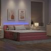 vidaXL Bett mit Stauraum und LED mit Matratze Rosa 160 x 200 cm Samt 3371348 Bild 5