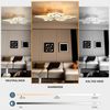 LETGOSPT Deckenleuchte Moderne LED Deckenleuchte Dimmbar Fernbedienung, Blumenförmiges Design, LED fest integriert, Kaltweiß, Naturweiß, Warmweiß, Schlafzimmer Deckenlampe, Deckenleuchte Esstisch Schlafzimmerlampe Bild 3