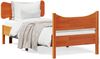 vidaXL Massivholzbett ohne Matratze Wachsbraun 100x200 Kiefernholz 3216389 Bild 2