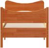 vidaXL Massivholzbett ohne Matratze Wachsbraun 100x200 Kiefernholz 3216389 Bild 4