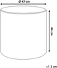 Pouf Samtstoff mintgrün ⌀ 47 cm LOVETT Bild 2