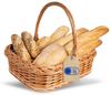 Creative Home Tablett Weidentablett Korbtablett mit Henkel, Boden aus unbehandeltem Bild 4