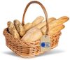Creative Home Tablett Weidentablett Korbtablett mit Henkel, Boden aus unbehandeltem Bild 5