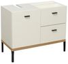 Badezimmer-Set >Coco< (2-teilig) in Asteiche Dekor / weiss - 79x200x38 (BxHxT) Bild 3
