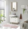 Badezimmer-Set >Coco< (2-teilig) in Asteiche Dekor / weiss - 79x200x38 (BxHxT) Bild 2