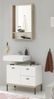 Badezimmer-Set >Coco< (2-teilig) in Asteiche Dekor / weiss - 79x200x38 (BxHxT) Bild 1