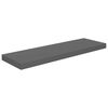 vidaXL Schweberegale 2 Stk. Hochglanz-Grau 80x23,5x3,8 cm MDF 323794 Bild 3