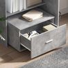 vidaXL Schreibtisch Beton Grau 131,5 x 50 x 106,5 cm Holzwerkstoff 3337268 Bild 4