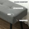 Polsterbank Cord modern getuftet – Bettbank, Schuhbank, Flurhocker mit Stahlbeinen, 220 kg Tragkraft, weich gepolstert Bild 4