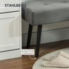 Polsterbank Cord modern getuftet – Bettbank, Schuhbank, Flurhocker mit Stahlbeinen, 220 kg Tragkraft, weich gepolstert Bild 5
