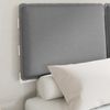 vidaXL Bettgestell mit gepolstertem Kopfteil Hellgrau 120 x 190 cm 877298 Bild 3