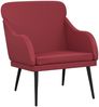 vidaXL Sessel Weinrot 63x76x80 cm Kunstleder 351428 Bild 2