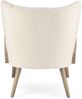 Sessel Virna aus Stoff, skandinavisch modern, Creme, gepolstert mit Rattan-Armlehne Bild 2