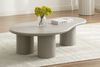 riess-ambiente Couchtisch ORGANIKO 130cm cement greige - MDF, organische Form, Ablagefläche (Einzelartikel, 1-St), Moderner Beistelltisch - ideal f. Wohn- & Schlafzimmer od. Fernsehecke Bild 4