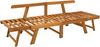 vidaXL 3-in-1 Gartenbank mit Kissen Massives Akazienholz Natur 42027060 Bild 4