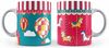 Bialetti Set 2 Kaffeebecher Winter Wonderland Porzellan (320 ml) Bild 1