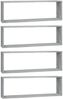 vidaXL Wandregale 4 Stk. Grau Sonoma 80x15x26,5 cm Holzwerkstoff 815919 Bild 2