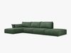 Micadoni Ecksofa Kaelle 5-Sitzer Links Chenille Over The Horizon Flaschengrün Bild 2