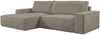 Vente-unique - AMELIA Sofa SamtStoff Schokoladenbraun - B 167 cm x H 85 cm x L 267 cm Bild 4
