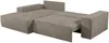 Vente-unique - AMELIA Sofa SamtStoff Schokoladenbraun - B 167 cm x H 85 cm x L 267 cm Bild 5
