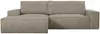 Vente-unique - AMELIA Sofa SamtStoff Schokoladenbraun - B 167 cm x H 85 cm x L 267 cm Bild 3