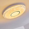 »Faedis« dimmbare Deckenlampe aus Metall/Kunststoff in Weiß m. Glitzereffekt, 42 Watt, 120-2140 Lumen, Lichtfarbe 3000-6000 Kelvin, mit RGB Farbwechsler u. Fernbedienung Bild 4