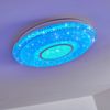 »Faedis« dimmbare Deckenlampe aus Metall/Kunststoff in Weiß m. Glitzereffekt, 42 Watt, 120-2140 Lumen, Lichtfarbe 3000-6000 Kelvin, mit RGB Farbwechsler u. Fernbedienung Bild 3