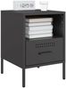 vidaXL Nachttisch Schwarz 36x39x50,5 cm Stahl 843054 Bild 4