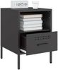 vidaXL Nachttisch Schwarz 36x39x50,5 cm Stahl 843054 Bild 5