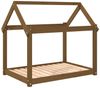 vidaXL Hundebett 101 x 70 x 90 cm Massivholz Kiefer, Honigbraun Bild 2
