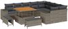 vidaXL Garten-Sofa-Set mit Kissen mit Speicher mit Kissen 12 pcs Grau 3363988 Bild 2