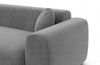 Ecksofa Cortegada L Form aus Samtstoff Kurz - Samtstoff - dunkelgrau - Rechts Bild 5