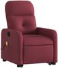 vidaXL Massagesessel mit Aufstehhilfe Weinrot Stoff 3206807 Bild 3