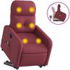 vidaXL Massagesessel mit Aufstehhilfe Weinrot Stoff 3206807 Bild 2