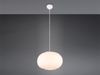 Große LED Pendelleuchte mit Kugel Lampenschirm aus Plüsch, Ø 50cm Bild 3