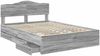 vidaXL Bettrahmen Graues Sonoma 140 x 200 cm Ingenieurs Holz 3413003 Bild 5
