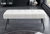 riess-ambiente Sitzbank BOUTIQUE 100cm weiß / schwarz (Einzelartikel, 1-St), Wohnzimmer · Bouclé · Metall · Esszimmer· Flur · Schlafzimmer Bild 2