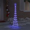 vidaXL LED-Weihnachtsbaum mit 230 LEDs Blau 51 x 51 x 190 cm Metall 42018773 Bild 3