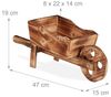 Relaxdays Pflanzschubkarre aus Holz Bild 5