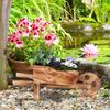 Relaxdays Pflanzschubkarre aus Holz Bild 3