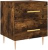 vidaXL Nachttische 2 Stk. Räuchereiche 40x35x47,5 cm Holzwerkstoff 827287 Bild 5