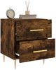 vidaXL Nachttische 2 Stk. Räuchereiche 40x35x47,5 cm Holzwerkstoff 827287 Bild 4