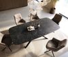Esstisch Edge Boot 240x120 cm Keramik Laminam® Nero Greco Anthrazit Kreuzgestell Rechteck Schwarz Bild 4