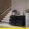 Furnica Kommode GABRIEL 6 Schubladen - Anthrazit Grau H70cm B100cm T33cm Bild 3