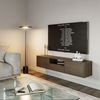 Selsey 'Framme' hängendes TV-Board mit drei Klappen und einer Ablage, Holzoptik Walnuss, 150 cm Bild 3