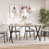 vidaXL Esstisch-Gestell in X-Form 120x60x73 cm Stahl 357910 Bild 3