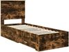 vidaXL Bettrahmen Rauchige Eiche und Silber 70 x 190 cm Holzwerkstoff 3411372 Bild 4