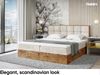 MEBLINI Boxspringbett LOFTY 1 140x200 cm mit Bettkasten - H3/Creme Samt Polsterbett - Doppelbett mit Topper & Taschenfederkern-Matratze Bild 3