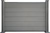 WPC-Sichtschutzzaun Valla H130 - 1x Element + 2x Pfosten - Grau Bild 5