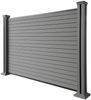 WPC-Sichtschutzzaun Valla H130 - 1x Element + 2x Pfosten - Grau Bild 4